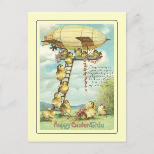 Vintag Ostern Feiertagspostkarte (Vorderseite)