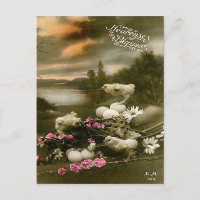 Vintag Ostern Feiertagspostkarte (Vorderseite)