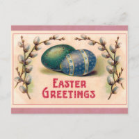 Vintag Ostern Grüße Eier Rosa