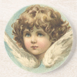 Vintag Ostern, Viktorianische Lily-Blume und Angel Getränkeuntersetzer