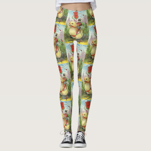 Vintag Osterriesen Kinderwagen Reiten Leggings