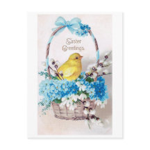 Vintag Osterskick Bouquet Basket