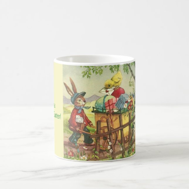 Vintag Ostersonnige Lieferung Tasse (Mittel)