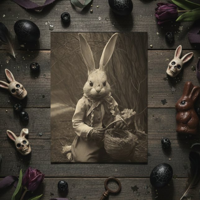 Vintag Ostersonntag Beängstigend Postkarte (Von Creator hochgeladen)