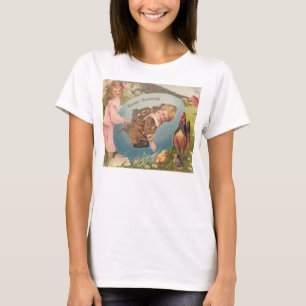 Vintag-OsterViktorianische Girl & Boy T-Shirt