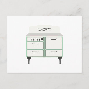 Vintag Oven Postkarte
