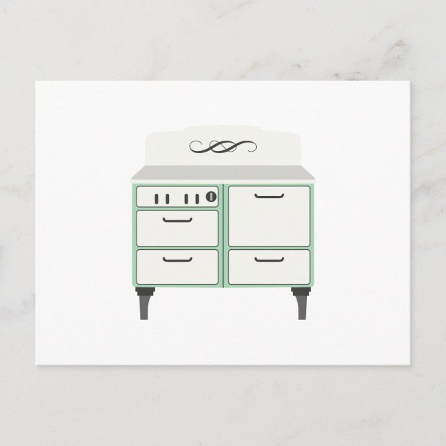Vintag Oven Postkarte (Vorderseite)