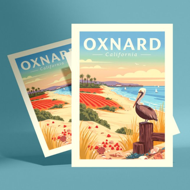 Vintag Oxnard California Postkarte (Von Creator hochgeladen)