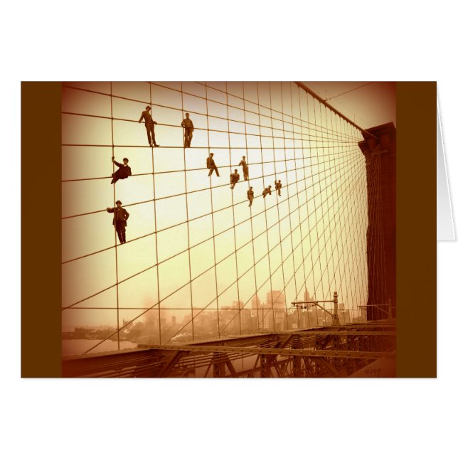 Vintag Painters Brooklyn Bridge (Vorderseite (Horizontal))