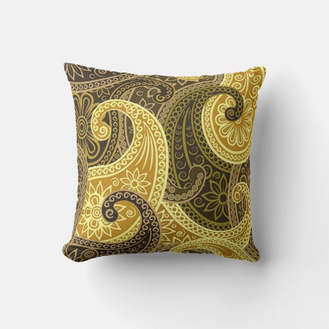 Vintag Paisley Kissen (Vorderseite)