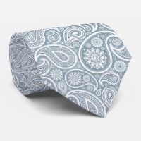 Vintag Paisley Muster Mute Blue Back