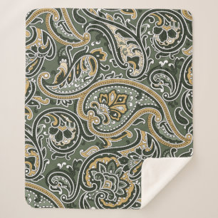 Vintag Paisley orientalisches Muster Nahtlos p Sherpadecke