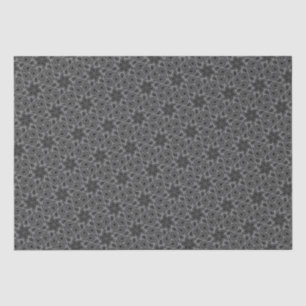 Vintag Paisley Pattern Floral Elegant Grau Seidenpapier