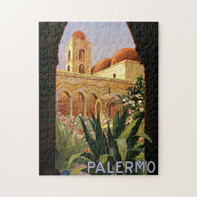 Vintag Palermo Italien Reisen Werbung Puzzle (Vertikal)