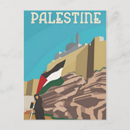 Vintag Palestine Travel Water Color Retro Postkarte