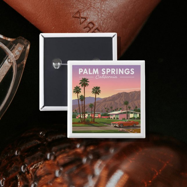 Vintag Palm Springs California Button (Von Creator hochgeladen)