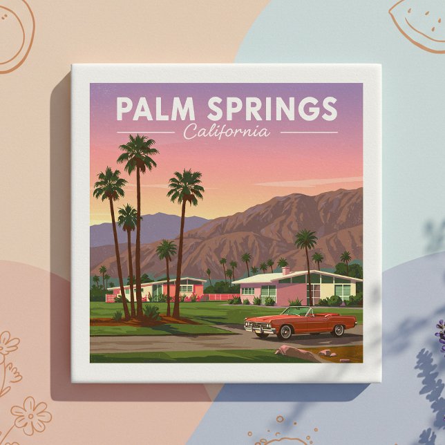 Vintag Palm Springs California Fliese (Von Creator hochgeladen)
