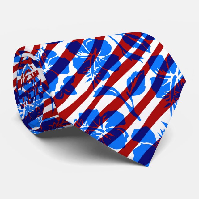 Vintag Pareau Stripe Necktie Krawatte (Gerollt)