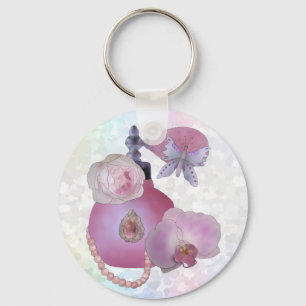 Vintag Parfüm Runder Schlüsselanhänger