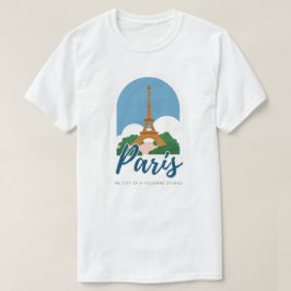 Vintag Paris City, Retro Paris Frankreich T-Shirt
