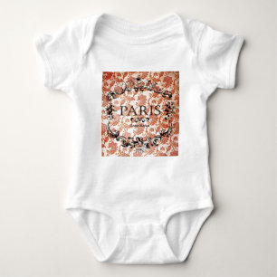 Vintag Paris Damask Baby Strampler