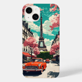 Vintag Paris Eiffel Tower Case-Mate iPhone 14 Hülle