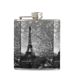 Vintag Paris Eiffel Tower Flachmann