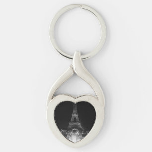 Vintag Paris Fontains Tower Eiffel Schlüsselanhänger
