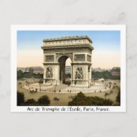 Vintag Paris Frankreich, Arc de Triomphe