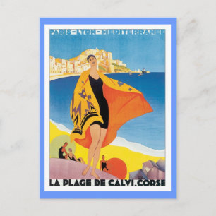 Vintag Paris Lyon Mediterranea Postkarte