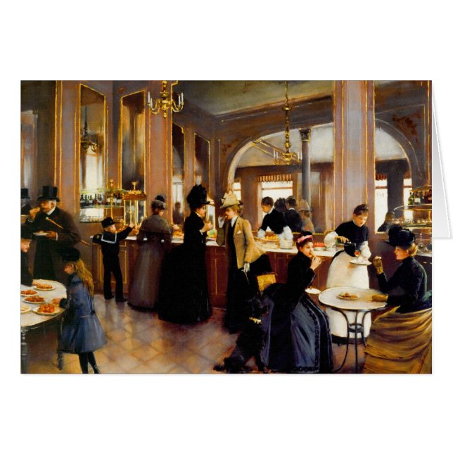 Vintag Paris Pastry Shoppe Blank (Vorderseite (Horizontal))