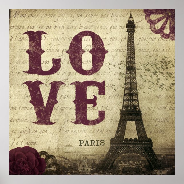 Vintag Paris Poster (Vorne)