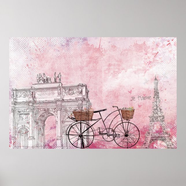 Vintag Paris Poster (Vorne)