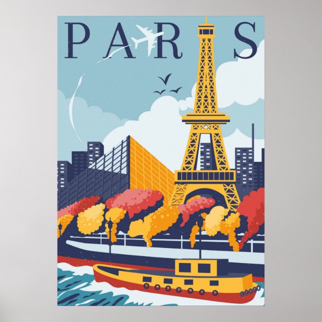 Vintag Paris Poster (Vorne)