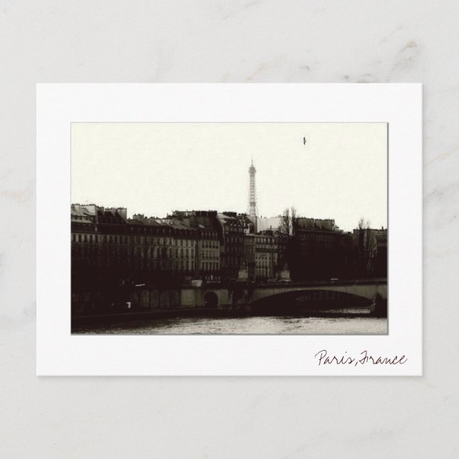 Vintag Paris Postkarte (Vorderseite)