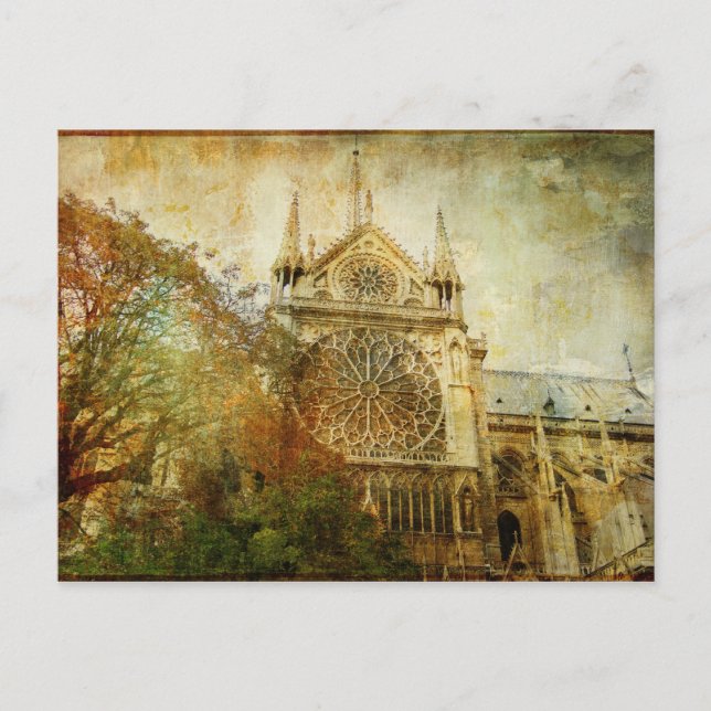 Vintag Paris Postkarte (Vorderseite)