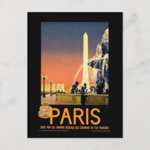 Vintag Paris Postkarte