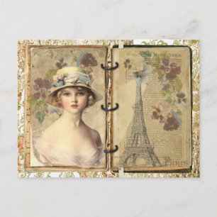 Vintag Paris Postkarte