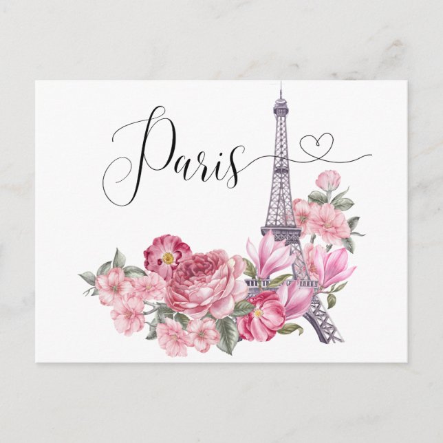 Vintag Paris Postkarte (Vorderseite)