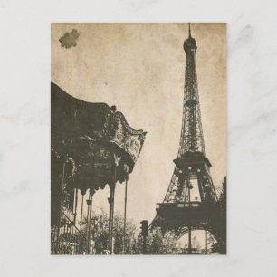 Vintag Paris Postkarte, Eiffelturm Postkarte