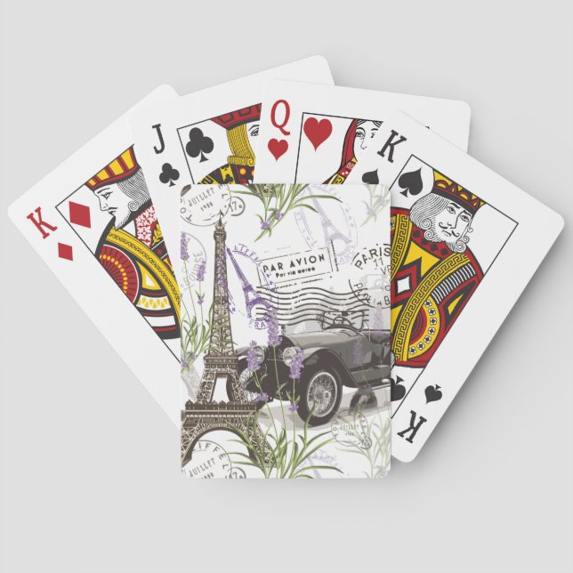 Vintag Paris Spielkarten (Rückseite)