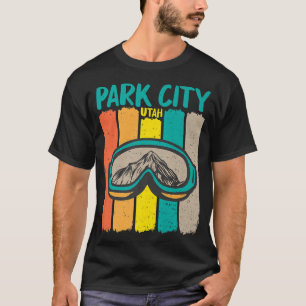 Vintag Park City Utah TSkiing Snowboarden T-Shirt