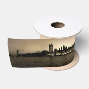 Vintag Parliament & Big Ben, Royal London /UK Satinband