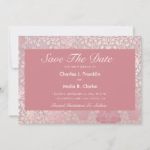 Vintag Pastellrosa Silberblume