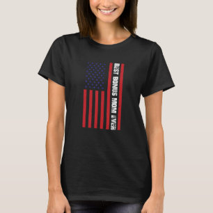 Vintag Patriotic Best Bonus Mama Stepmuti Ever Ame T-Shirt