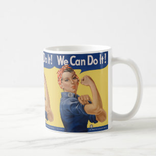 Vintag Patriotic Rosie der Riveter, wir können es  Kaffeetasse