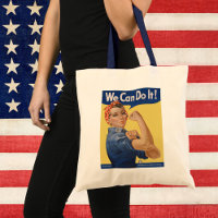 Vintag Patriotic Rosie der Riveter, wir können es 