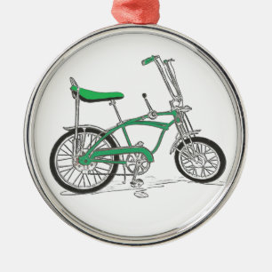 Vintag Pea Picker Ray Ray Bike Bicycle Silbernes Ornament