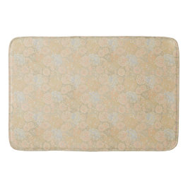 Vintag Peach floral Boho Muster Badematte