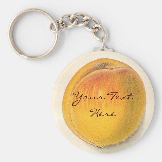 Vintag Peach Schlüsselanhänger (Vorne)